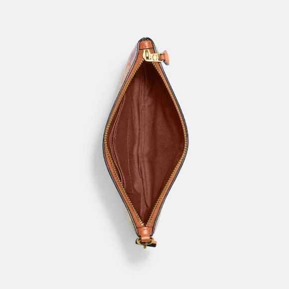 🌈🌈 NWT COACH Small Wristlet In Rainbow Signature Canvas 🌈🌈 - Picture 3 of 4